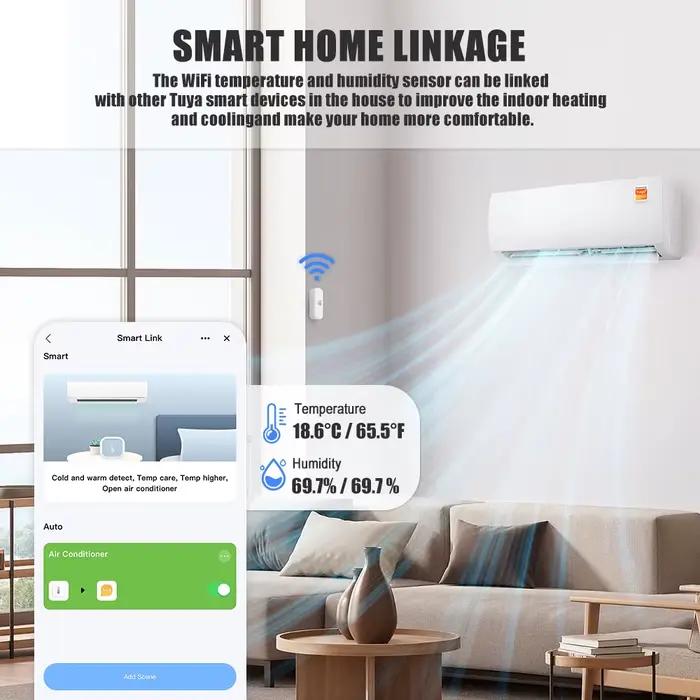 Capteur de température et d'humidité WiFi Tuya