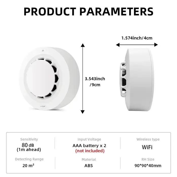 Détecteur de fumée WiFi Tuya