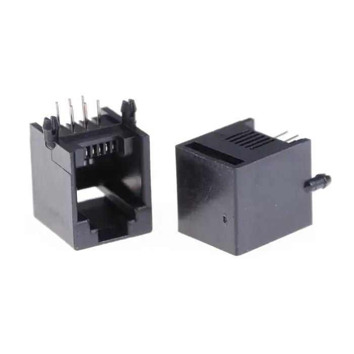 Lot de 10 prises de téléphone RJ12 RJ11, 6 broches, femelle en cristal 6p6c