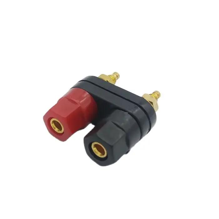 Connecteur banane double sortie 4 mm