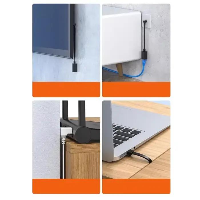 Connecteur de câble réseau RJ45 à 90 degrés