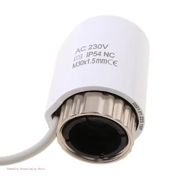 10 actionneurs thermiques électriques 230V normalement fermés NC M30 \ 1.5mm TRV