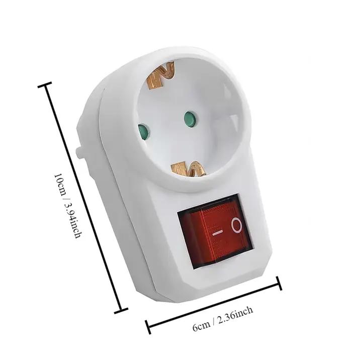 Adaptateur de prise électrique standard allemand 2/4 pièces