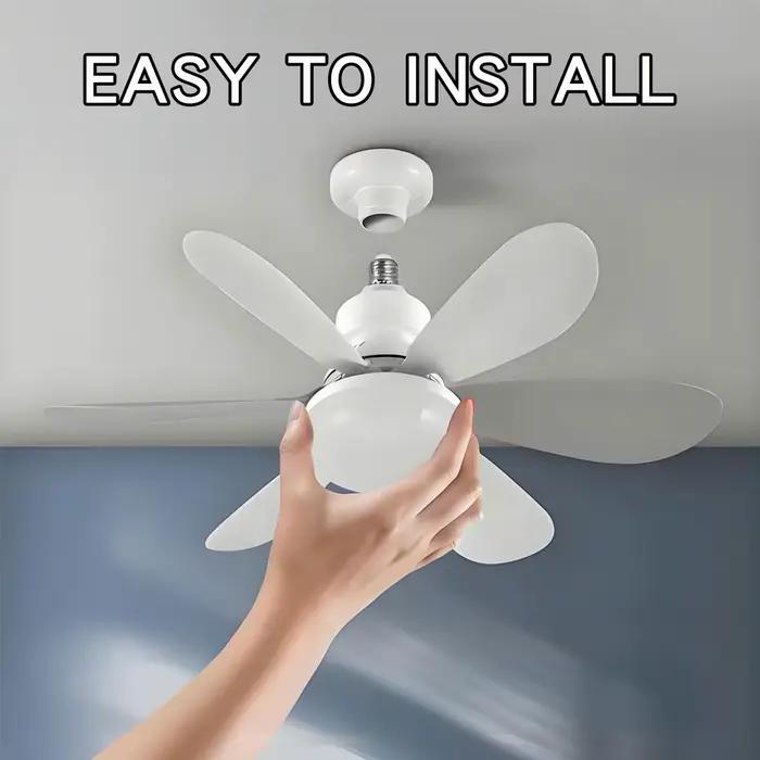 Ventilateur de plafond LED E27 avec télécommande