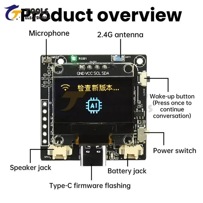 Module d'assistant vocal intelligent ESP32-C3 avec OLED 0