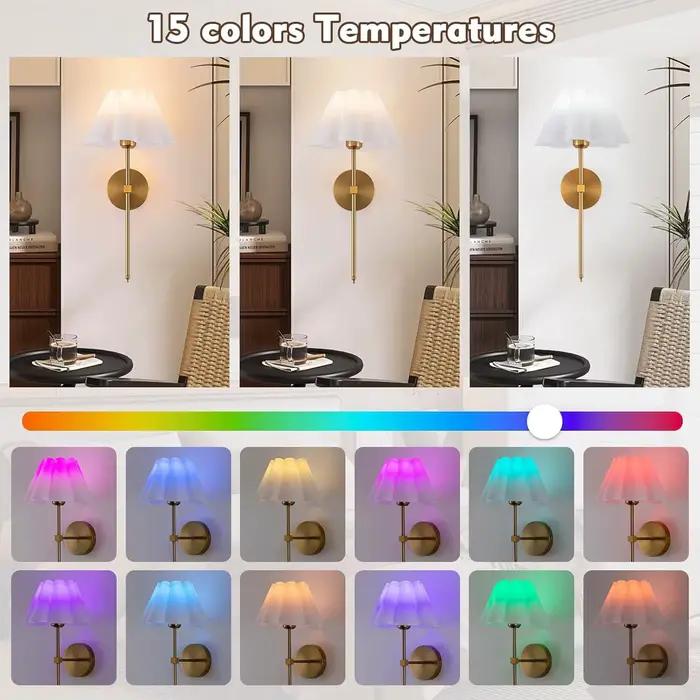 Applique murale à chargement sans fil alimentée par batterie