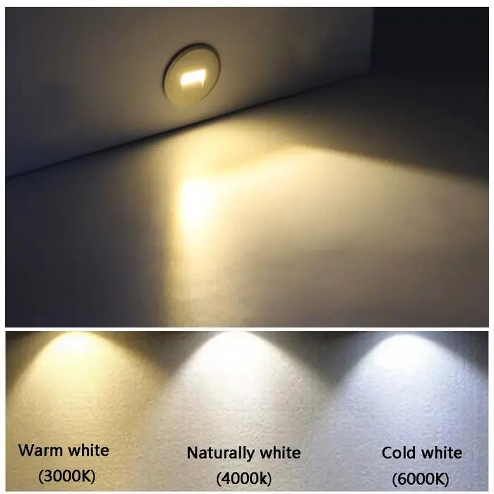 Applique murale Led encastrée 1W 12-24V
