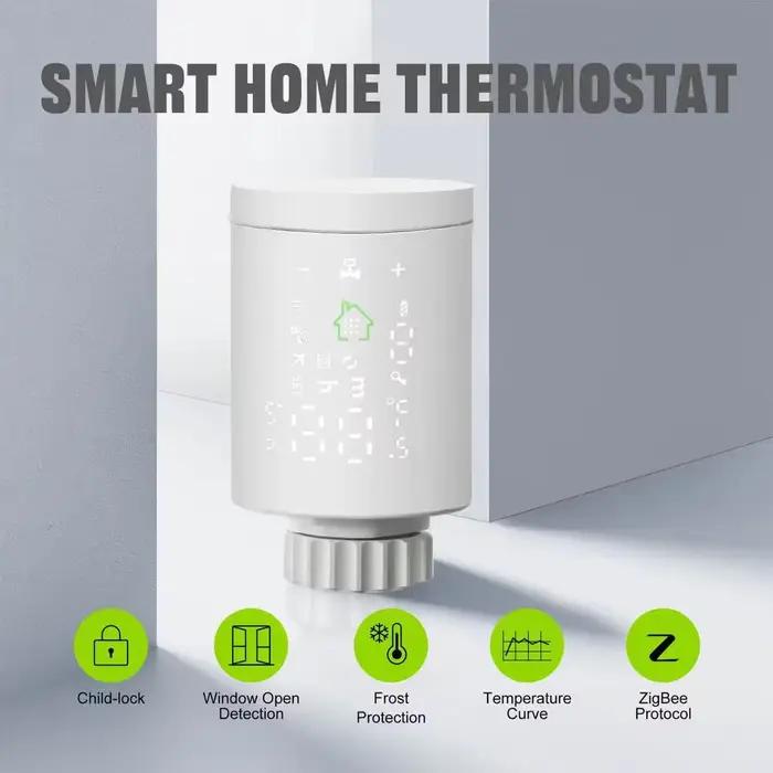 Thermostat Intelligent radiateur Tuya Zigbee Wifi APP connecter