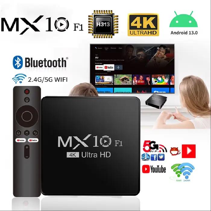 Smart TV Box Android 13 MX10 F1 Allwinner H313 Mali-G31 TV Box Support