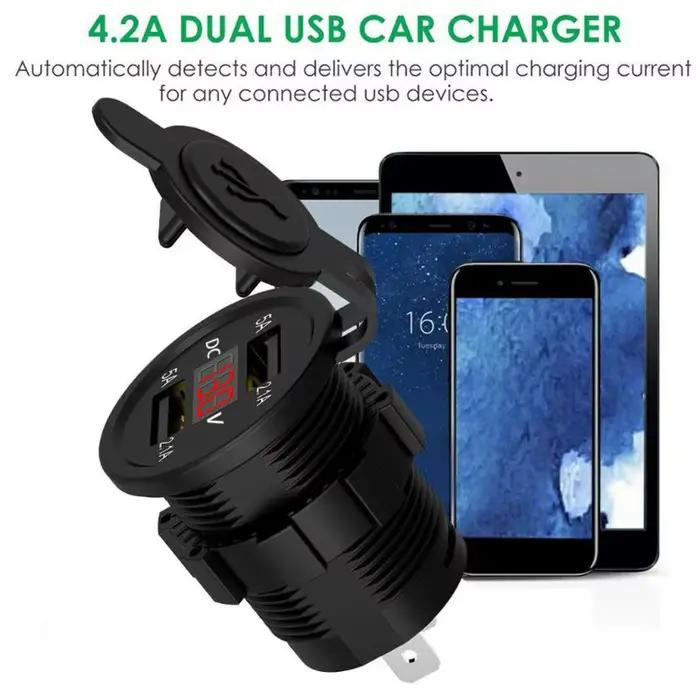Chargeur USB étanche à double Ports