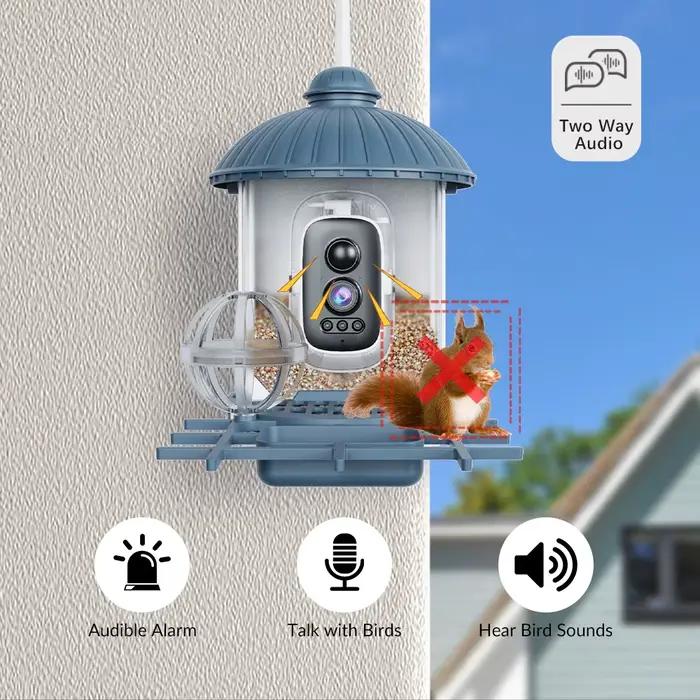Caméra d'alimentation pour oiseaux HD 4MP
