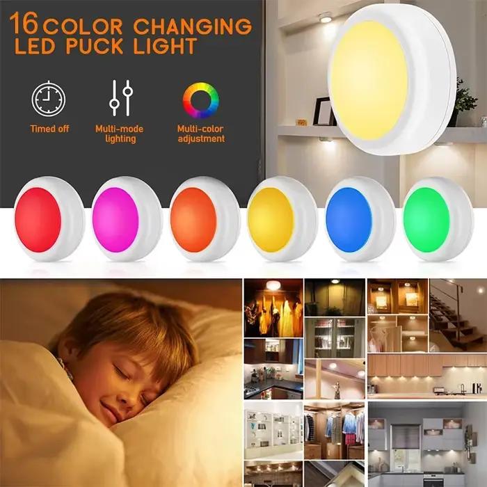 Lampes à piles, 16 couleurs changeantes