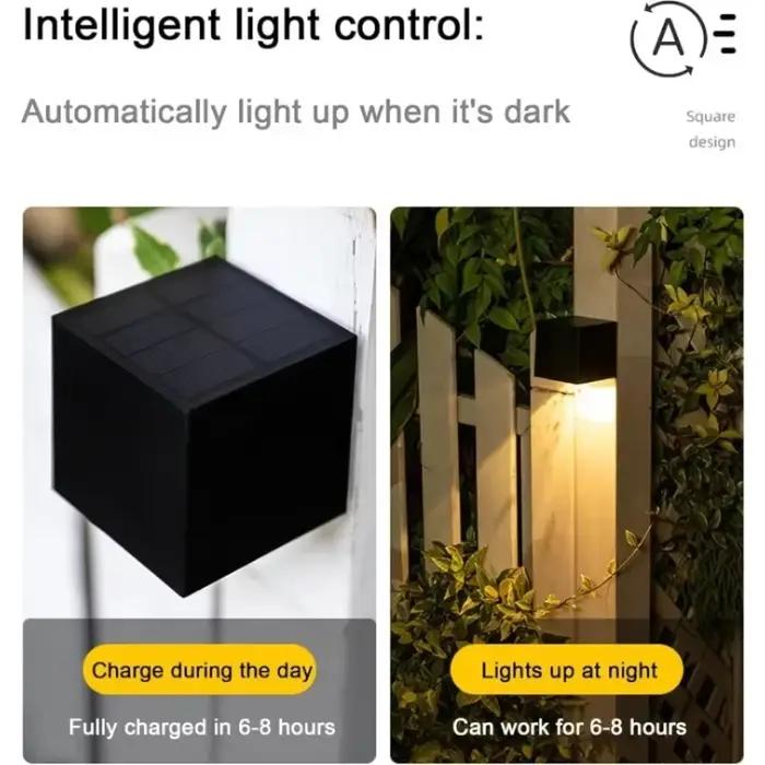 Applique Murale Solaire à LED Sans Fil Imperméable
