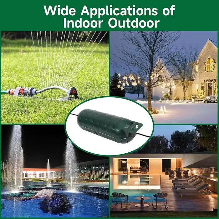 Boîte de connexion électrique étanche avec couvercle de protection pour rallonge extérieure