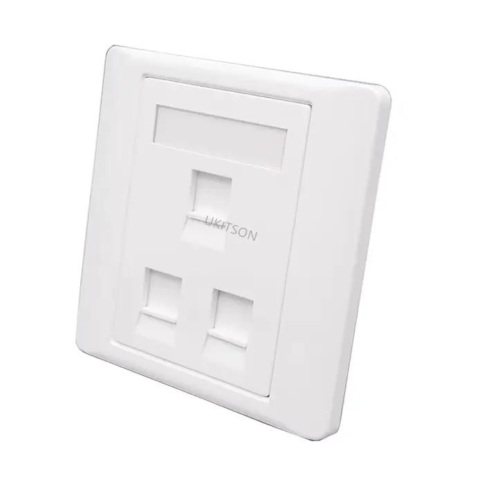 3 Ports CAT6A CAT7 RJ45 prise murale CAT 7 Jack Triple