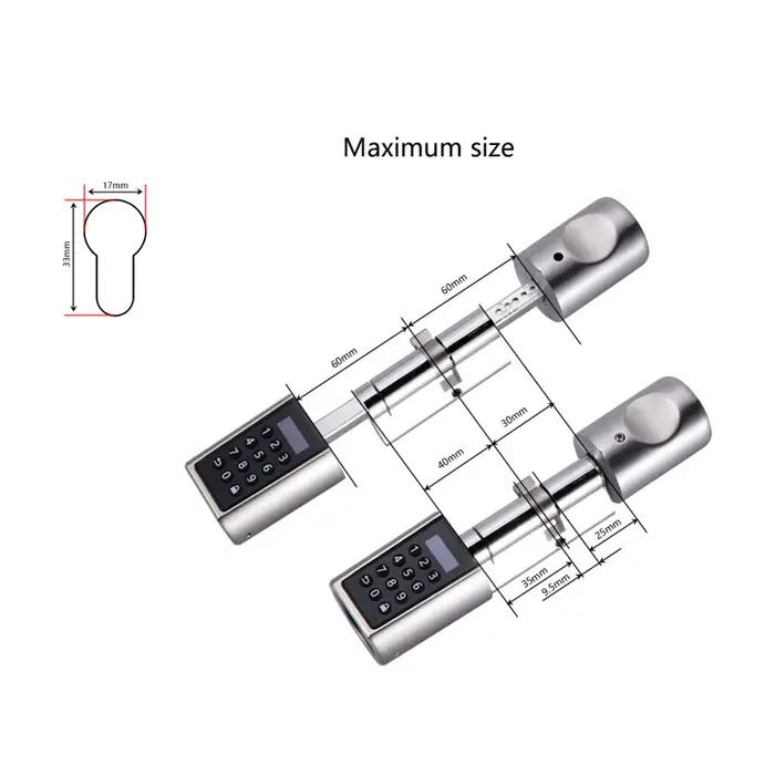 We.Lock L6PCB la meilleure serrure intelligente bricolage APP clavier électronique RFID