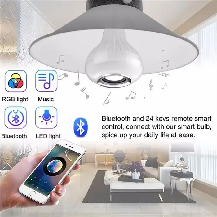 Ampoule de musique avec haut-parleur Bluetooth E27