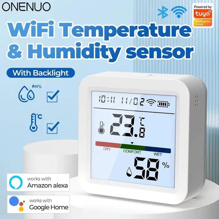 Tuya-Capteur de température et d'humidité WiFi