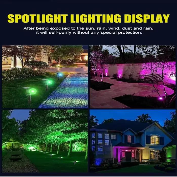 Lumières solaires de paysage 9LED