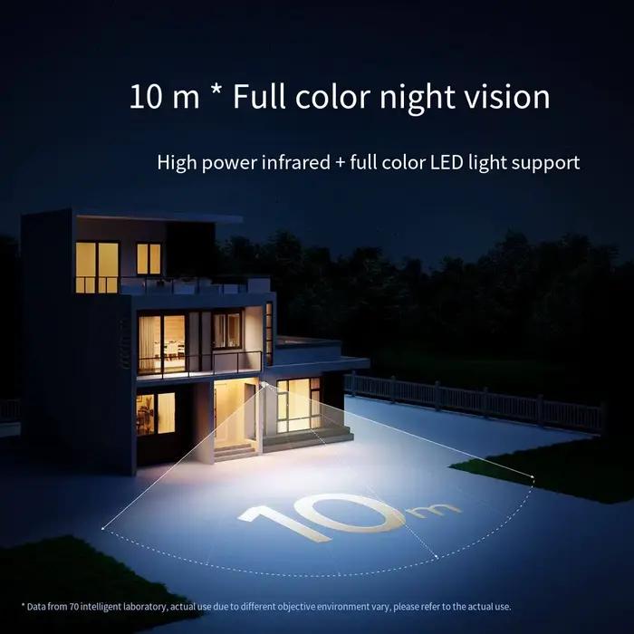 Mijia Xiaomi BW500 caméra extérieure 2.5K HD prise de vue 10M Vision nocturne AI Protection intelligente IP67 étanche longue durée de vie de la batterie