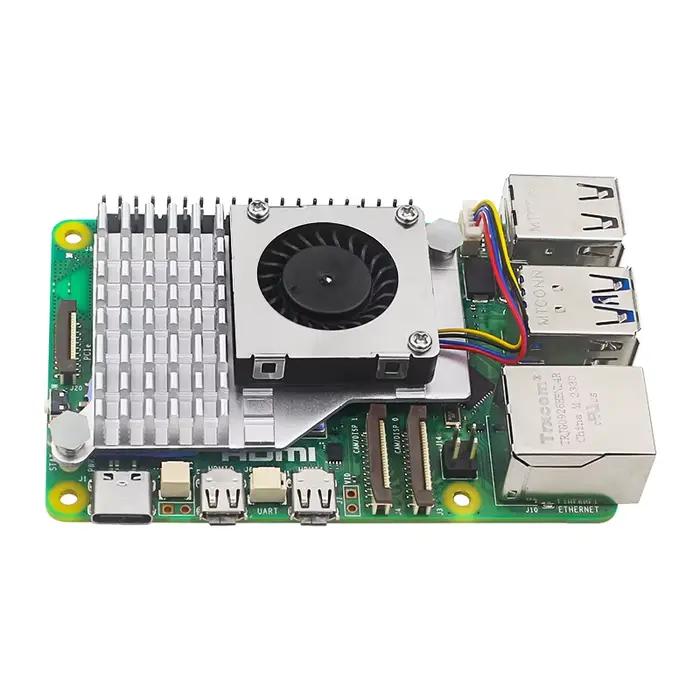 Raspberry Pi 5 refroidisseur actif dissipateur thermique en aluminium PWM ventilateur de refroidissement vitesse