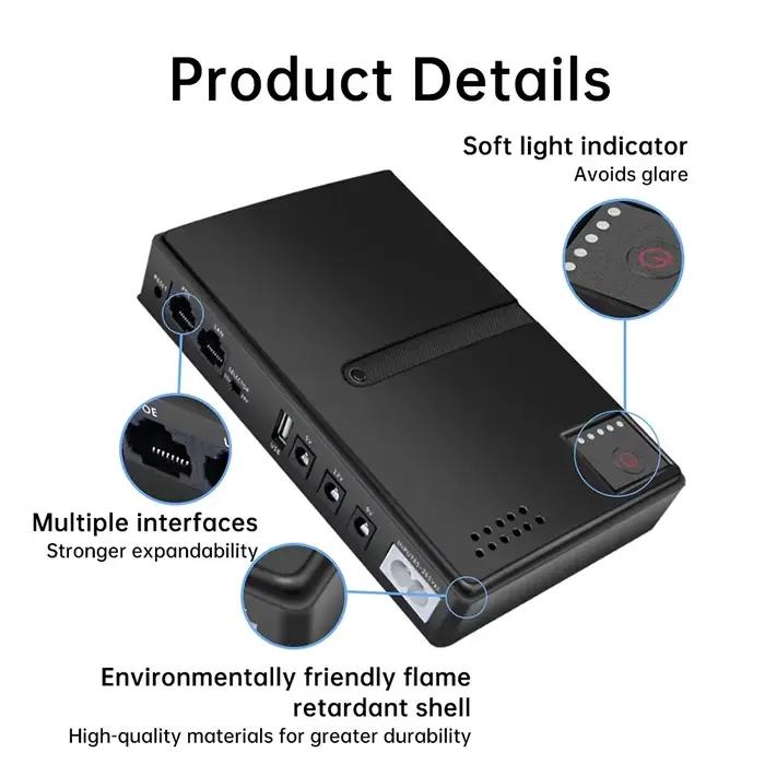 265V 18W UPS alimentation cc sans interruption DC1018L 5V 9V 12V routeur optique chat moniteur chargeur de secours