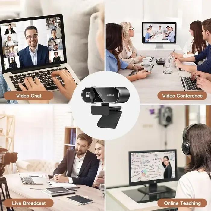 4K 2K 1080P Autofocus Webcam Full HD caméra Web pour ordinateur portable Windows IOS PS5 avec Microphone appel vidéo Gamer spectacle en direct