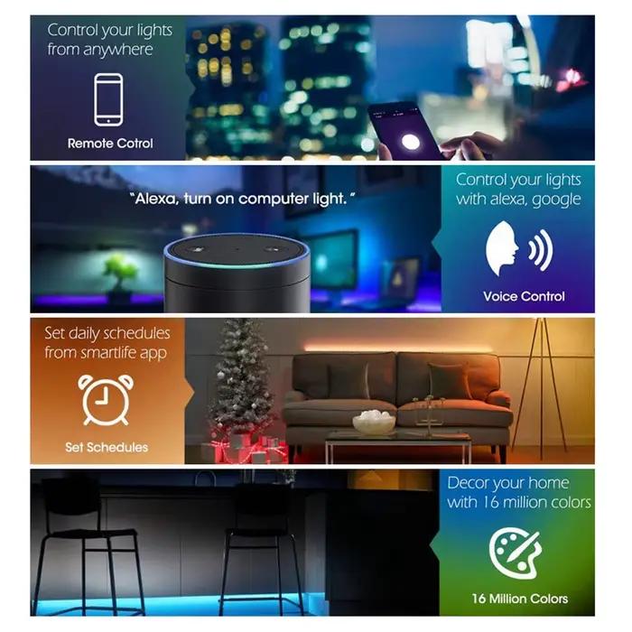 Bande lumineuse LED pour décoration de chambre