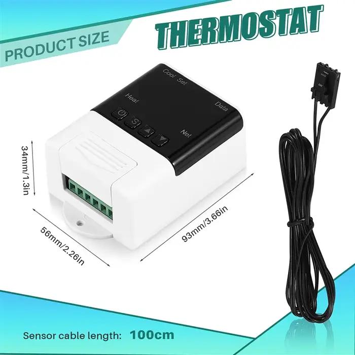 Thermostat DTC1201 Contrôleur de Température Intelligente Wi-Fi pour Maison Intelligente Améliorez Votre Confort Thermique Occasions Spéciales Offrir