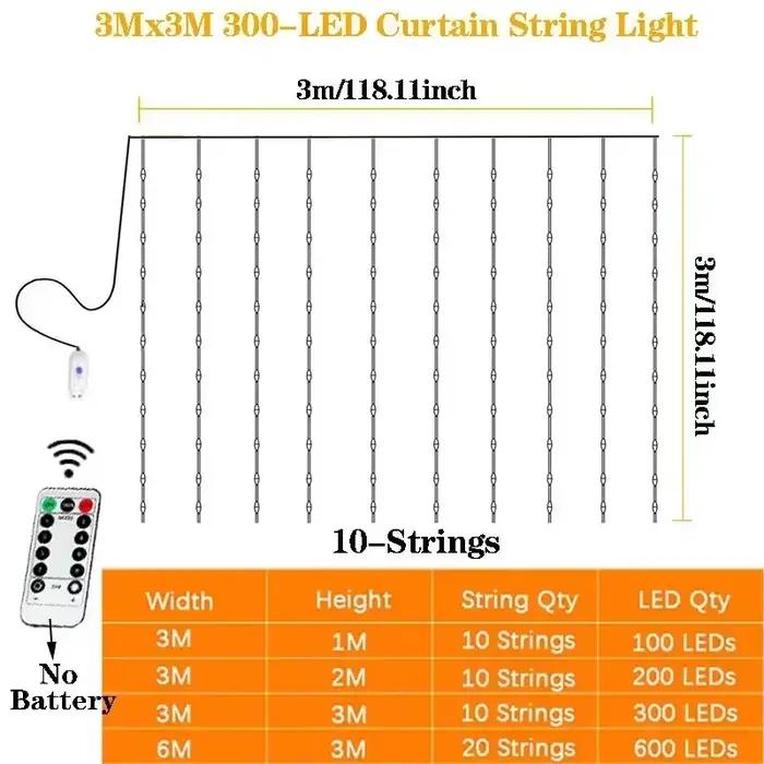 Guirlande LED Lumineuse pour Fêtes