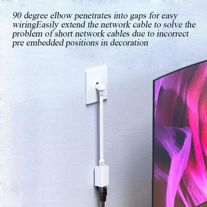 Connecteur de câble réseau RJ45 à 90 degrés