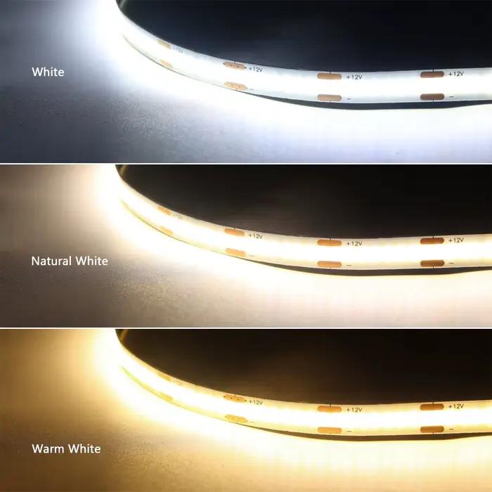 Bande Lumineuse LED COB à Capteur Tactile Intensité Réglable