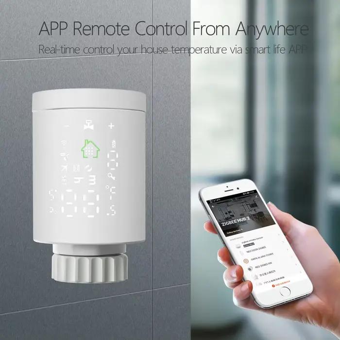 Thermostat Intelligent radiateur Tuya Zigbee Wifi APP connecter