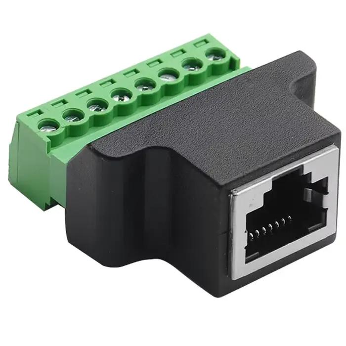 Câble d'extension RJ45 mâle vers borne 8 broches