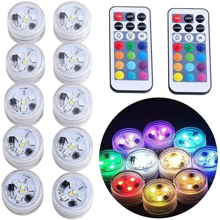 Lampes sous-marines LED à piles
