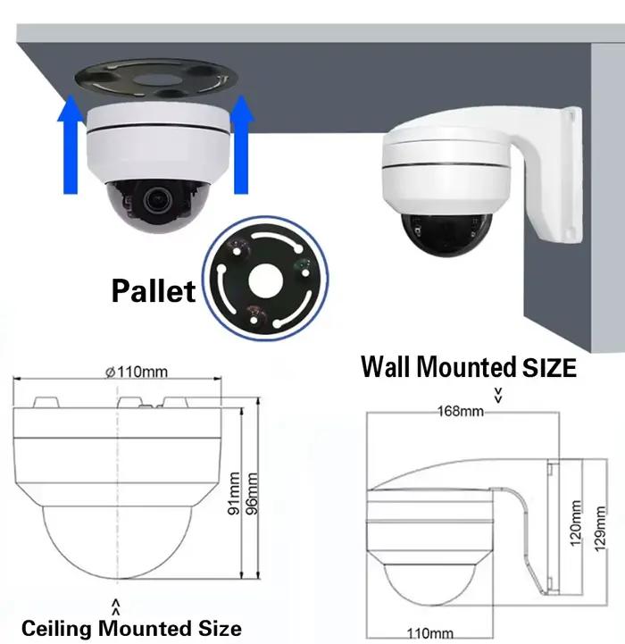  Caméra PTZ HD AHD 5MP