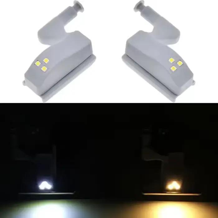 10 pièces/ensemble armoires de cuisine lumières LED charnière intérieure lampe éclairage pour chambre armoire placard