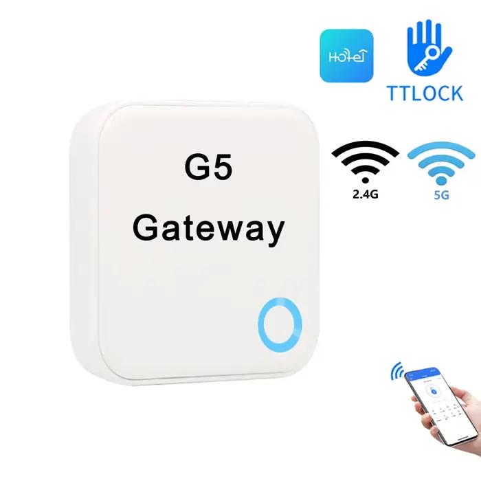 TTLock ou TTHotel APP dispositif passerelle Hub G5 Bluetooth-compatible vers 2.4G 5G WiFi convertisseur pour télécommande serrure intelligente
