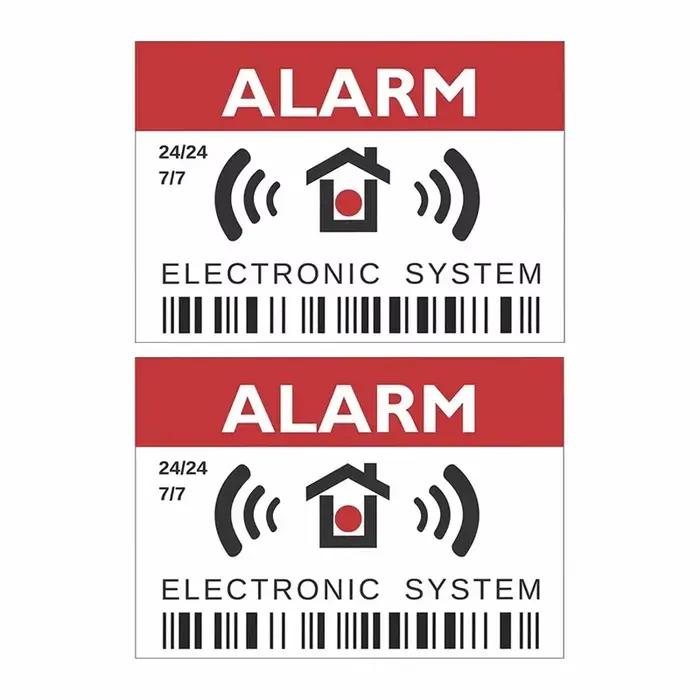 Alarme anti-intrusion, autocollants de sécurité en vinyle