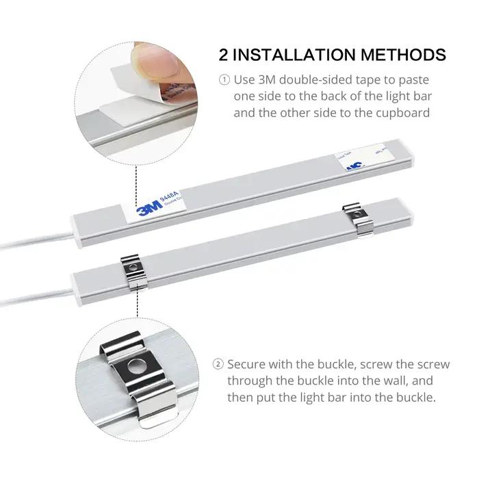 Barre lumineuse LED avec interrupteur à gâchette sans contact à onde manuelle
