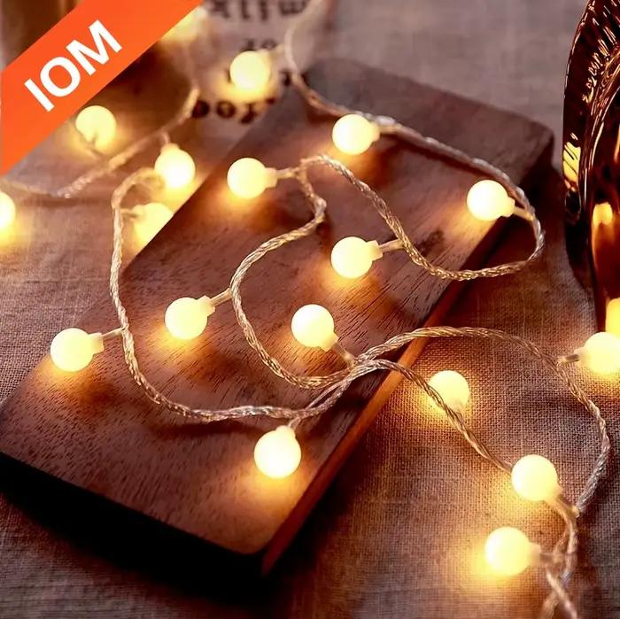 Guirxiété lumineuse boule LED alimentée par batterie USB