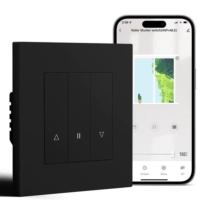 Interrupteur de volet intelligent Zigbee série E pour stores motorisés électriques, volets roulants, Google Home, Alexa, commandes vocales et applications smart life