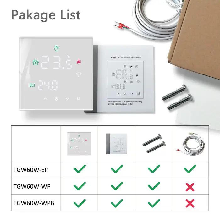 Beok Tuya Thermostat Wifi chaudière à gaz chauffage au sol chaud régulateur de température thermorégulateur intelligent fonctionne avec Alice Google Home
