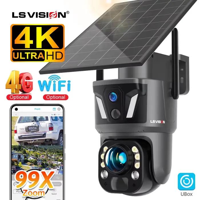 Caméra solaire 4G LS VISION 4K avec zoom optique 99X