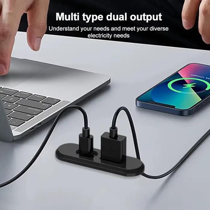 Table prises de courant cachées USB + prise type-c alimentation intégrée