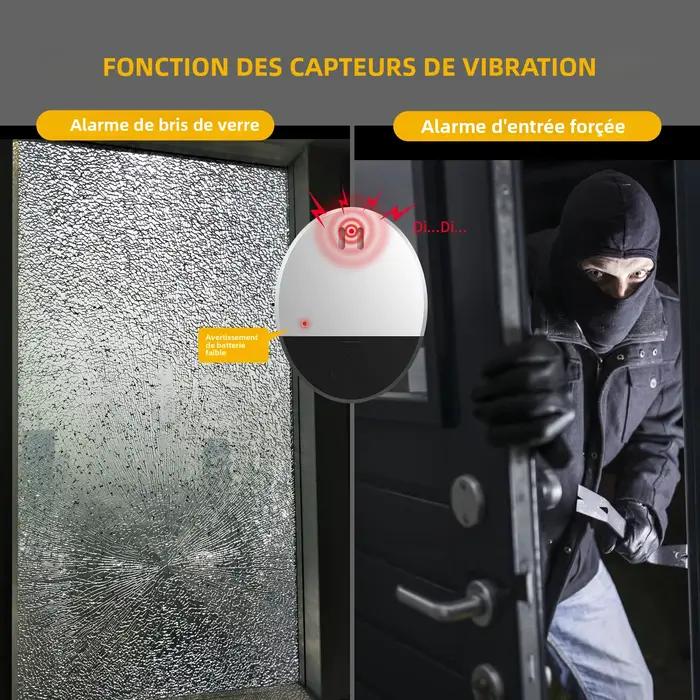 Alarme de porte et de fenêtre à vibration