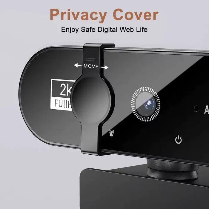 Webcam 4K dtvane avec mise au point automatique et microphone intégré pour visioconférences et cours en ligne