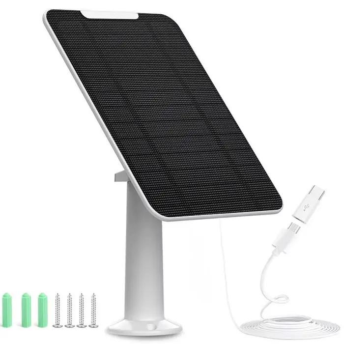 Panneau solaire étanche amélioré pour caméra de sécurité Eufycam 3/3C/2/2 Pro/2C/2C Pro/E/E20/E40/L20/L40 Zumimall