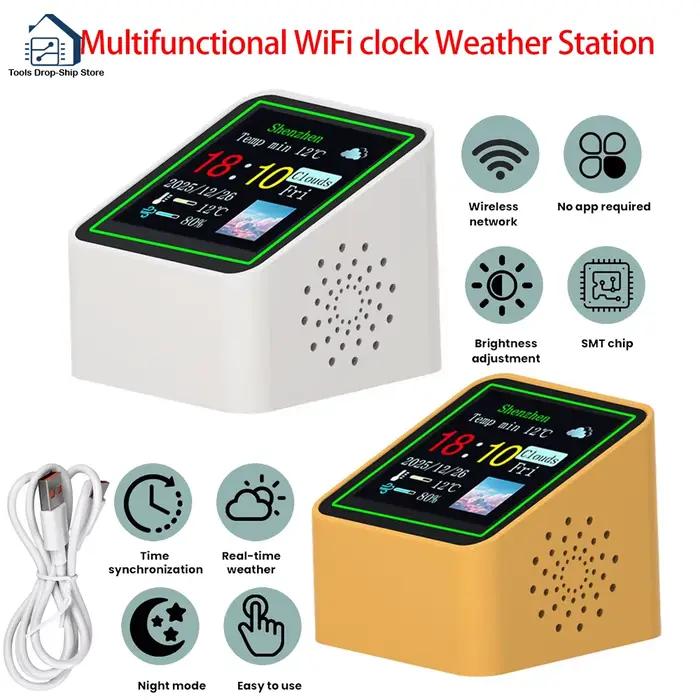 Station météo intelligente WiFi avec horloge