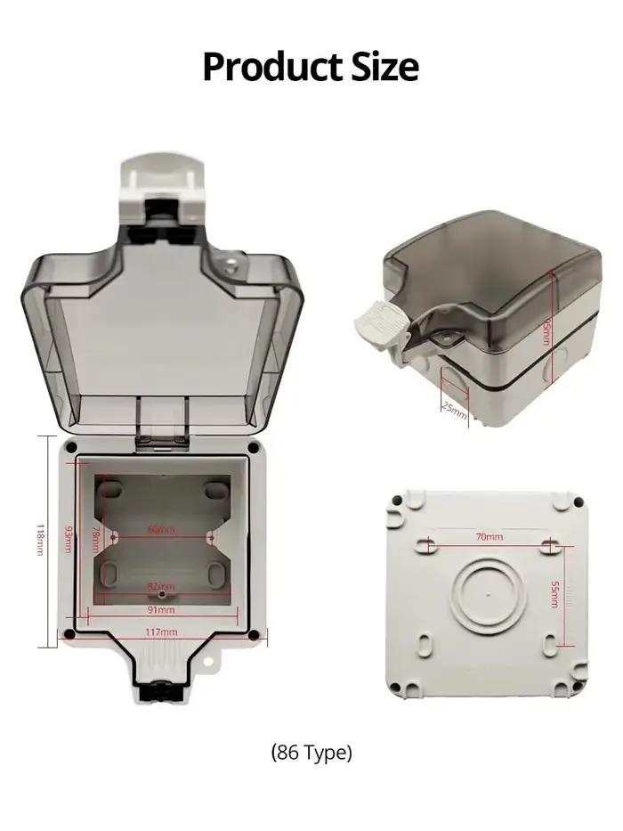 Boîte murale étanche IP66 pour utilisation extérieure
